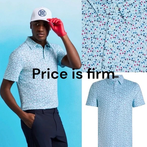 G/FORE MEN’S AYE POPPY TECH JERSEY POLO SIZE LARGE NWT - Picture 2 of 6